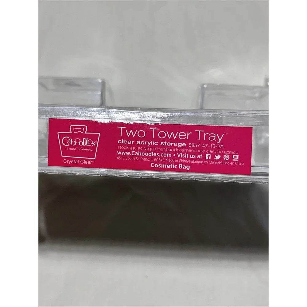 Caboodles‎ Crystal Clear Cosmetic Makeup Keeper Tray Organizer BNIP